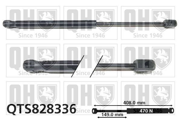 Quinton Hazell QTS828336 Gas Spring, boot-/cargo area QTS828336