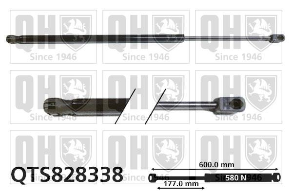 Quinton Hazell QTS828338 Gas Spring, boot-/cargo area QTS828338