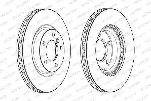 Ferodo DDF773 Front brake disc ventilated DDF773