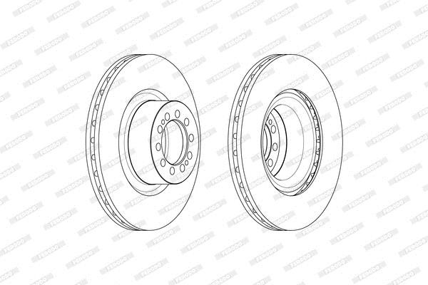 Ferodo FCR370A Brake disk FCR370A