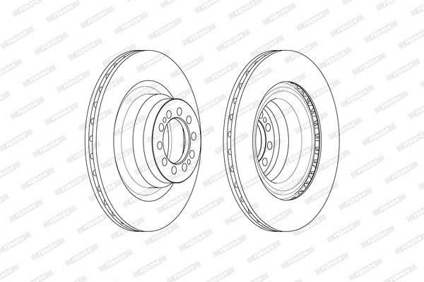 Ferodo FCR371A Brake disk FCR371A