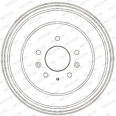 Ferodo FDR329323 Rear brake drum FDR329323