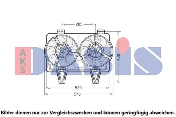 Dasis 018026N Hub, engine cooling fan wheel 018026N