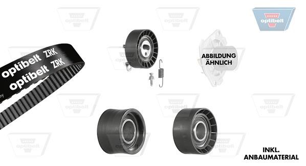 TIMING BELT KIT WITH WATER PUMP Optibelt KT 1587 W2