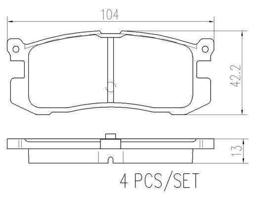 Brembo P24025N Brake Pad Set, disc brake P24025N