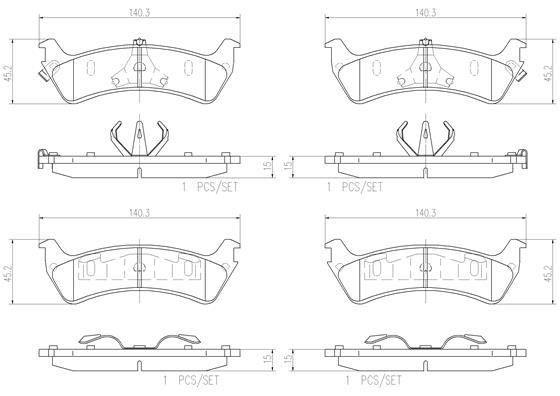 Brembo P24042N Brake Pad Set, disc brake P24042N