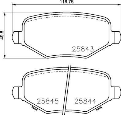 Brembo P 18 029 Brake Pad Set, disc brake P18029