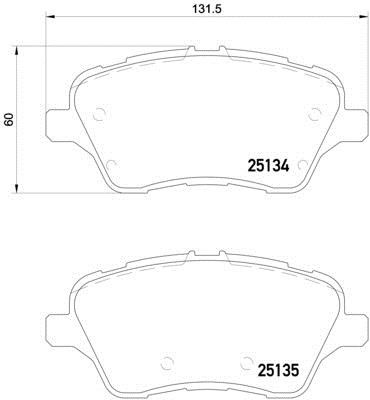 Brembo P 24 151X BREMBO XTRA disc brake pads, set P24151X