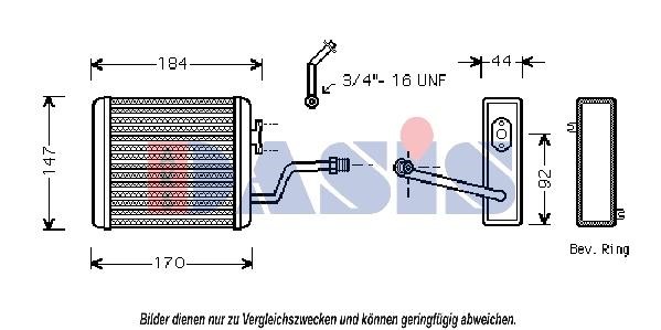 Dasis 059009N Heat exchanger, interior heating 059009N