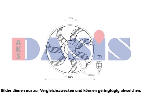 Dasis 158139N Fan, radiator 158139N