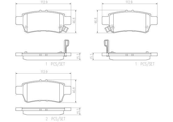 Brembo P28062N Brake pad set P28062N P28062N Brembo Brake pad set