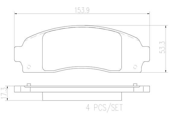 Brembo P24183N Brake Pad Set, disc brake P24183N