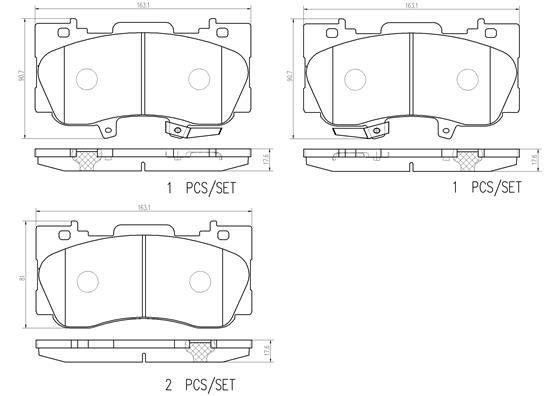 Brembo P24227N Brake Pad Set, disc brake P24227N