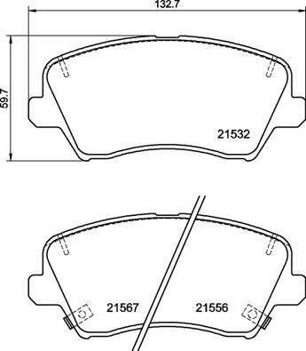 Brembo P 30 123 Brake Pad Set, disc brake P30123