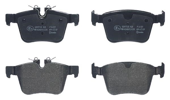 Brake Pad Set, disc brake Brembo P 36 037