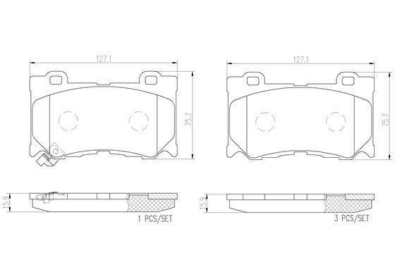 Brembo P56084N Brake Pad Set, disc brake P56084N