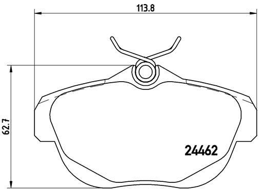 Brembo P61087N Brake Pad Set, disc brake P61087N