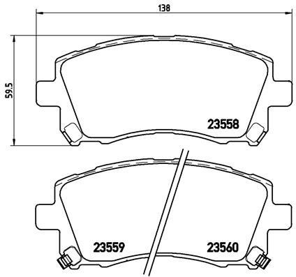 Brembo P 78 010X BREMBO XTRA disc brake pads, set P78010X