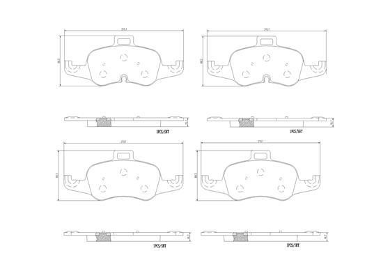 Brembo P85160N Brake Pad Set, disc brake P85160N