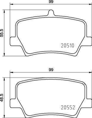 Brembo P 86 032 Brake Pad Set, disc brake P86032