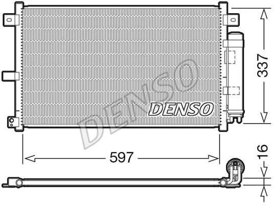 Air conditioner condenser Mazda MX-5: DCN44001 DENSO AC Condenser