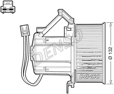 DENSO DEA02008 Fan assy - heater motor DEA02008
