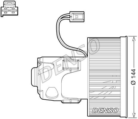 DENSO DEA05008 Fan assy - heater motor DEA05008