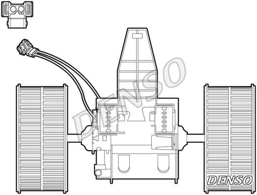 DENSO DEA05009 Fan assy - heater motor DEA05009