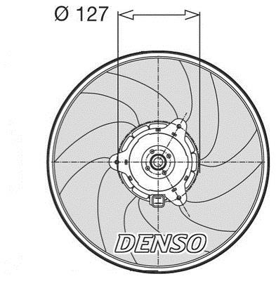 DENSO DER21003 Hub, engine cooling fan wheel DER21003