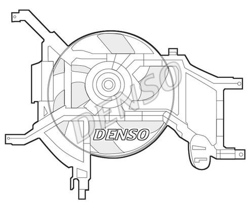 DENSO DER37002 Hub, engine cooling fan wheel DER37002