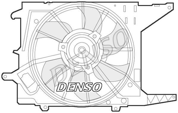 DENSO DER37003 Hub, engine cooling fan wheel DER37003