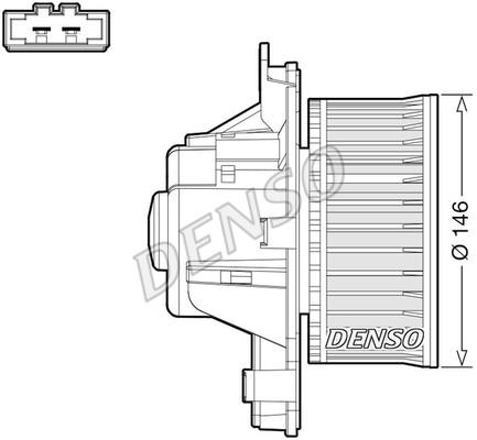DENSO DEA21014 Fan assy - heater motor DEA21014