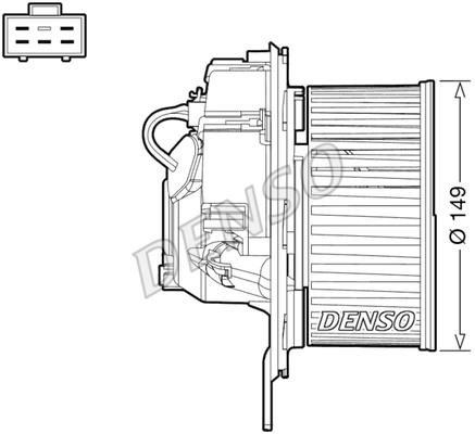 DENSO DEA32005 Fan assy - heater motor DEA32005