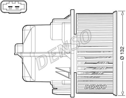 DENSO DEA33002 Fan assy - heater motor DEA33002