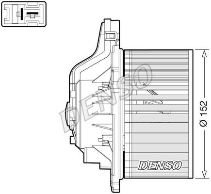 DENSO DEA41015 Fan assy - heater motor DEA41015