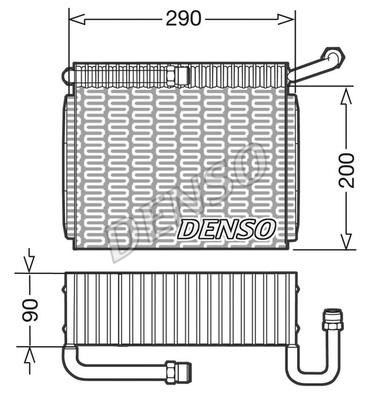 DENSO DEV01005 Air conditioner evaporator DEV01005