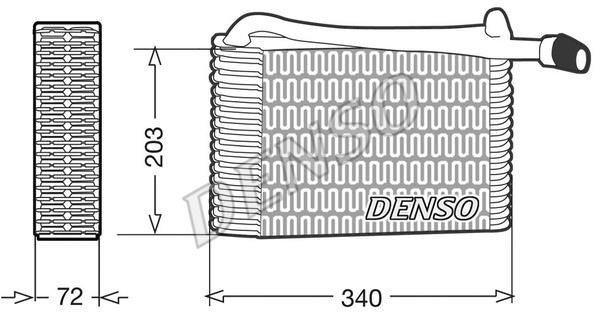 DENSO DEV02004 Air conditioner evaporator DEV02004