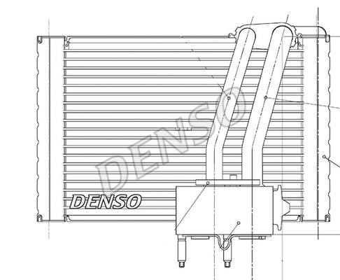DENSO DEV07005 Air conditioner evaporator DEV07005