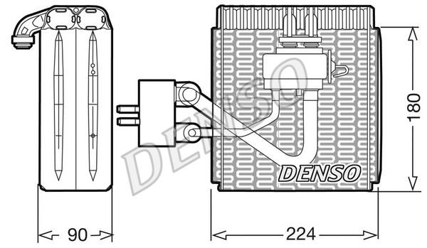 DENSO DEV09002 Air conditioner evaporator DEV09002