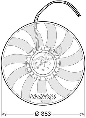 DENSO DER02007 Hub, engine cooling fan wheel DER02007