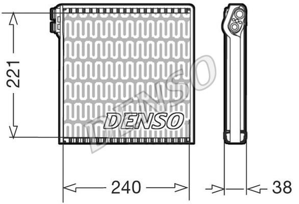 DENSO DEV09102 Air conditioner evaporator DEV09102