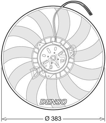 DENSO DER02009 Hub, engine cooling fan wheel DER02009
