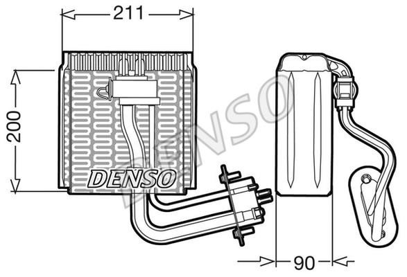 DENSO DEV12002 Air conditioner evaporator DEV12002