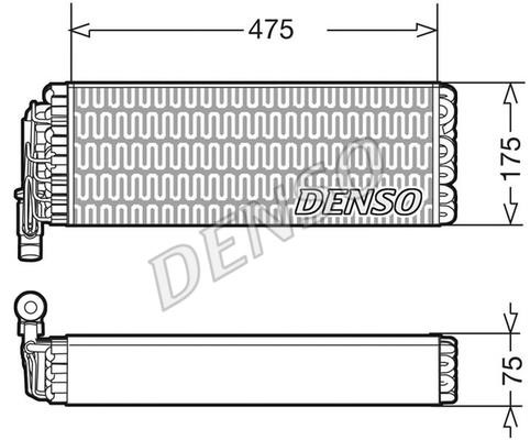 DENSO DEV12003 Air conditioner evaporator DEV12003