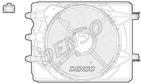 DENSO DER09059 Hub, engine cooling fan wheel DER09059