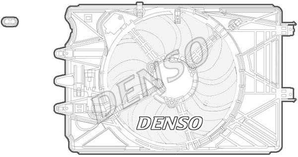 DENSO DER09069 Hub, engine cooling fan wheel DER09069