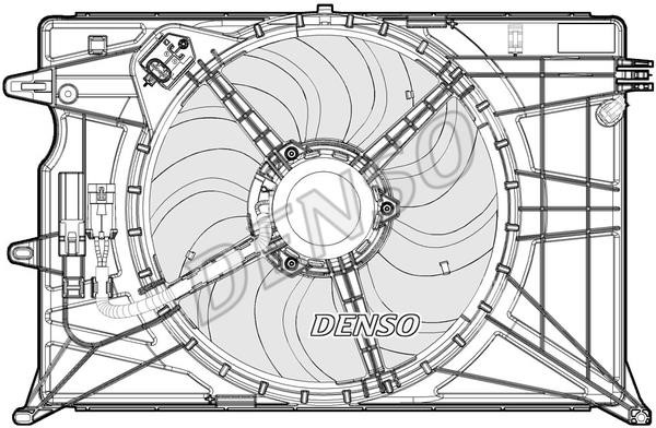 DENSO DER09074 Hub, engine cooling fan wheel DER09074