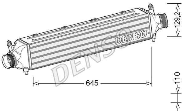 DENSO DIT02037 Intercooler, charger DIT02037