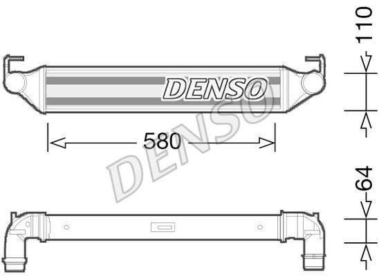 DENSO DIT06001 Intercooler, charger DIT06001