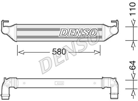 DENSO DIT06002 Intercooler, charger DIT06002